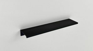 Square торцевая мебельная ручка 190 мм черный матовый