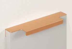 Ray торцевая мебельная ручка для фасадов 150 мм сатиновое золото