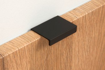 Ray торцевая мебельная ручка 50 мм черный матовый