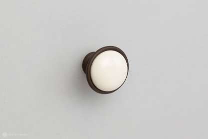 New Deco мебельная ручка-кнопка кассит и молочная керамика