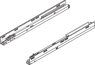 TANDEMBOX, направляющая с BLUMOTION, 50кг, 600мм, комплект