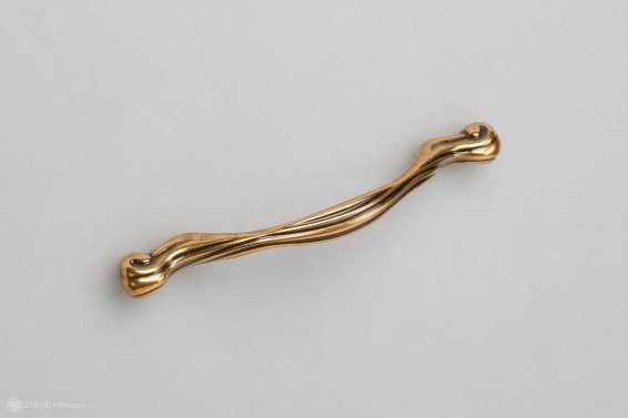 Barocca мебельная ручка-скоба 96-128 мм состаренное золото