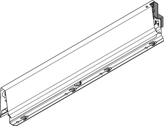 TANDEMBOX intivo/antaro, царга М 83/270мм, белая, лев.