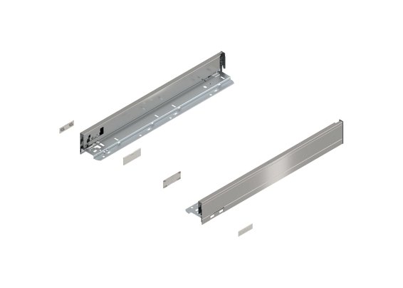 Комплект царг LEGRABOX pure, высота N (66,3 мм), НД=500 мм, нержавеющая сталь