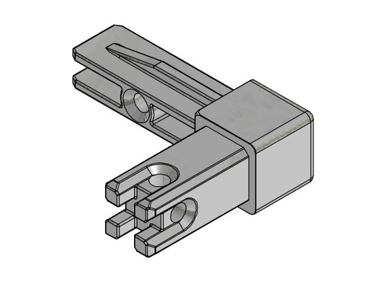 Крепежный уголок SMARTCUBE 2-сторонний, черный