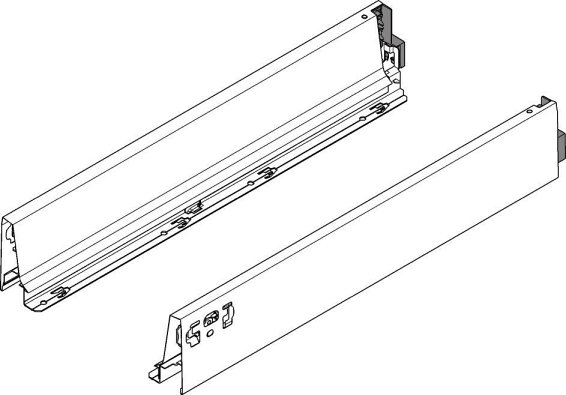 TANDEMBOX antaro, царги M 83/350 мм, нержавеющая сталь, комплект