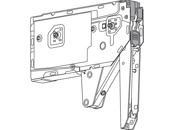 AVENTOS HK top, силовой механизм 23, евровинт