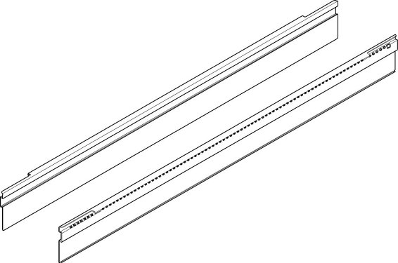 TANDEMBOX intivo, профиль приема для поперечного разделителя 500мм, чер.