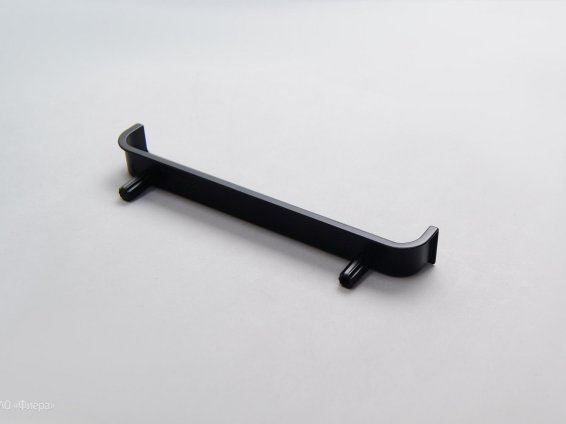 1208 мебельная врезная ручка-раковина 96 мм черный матовый