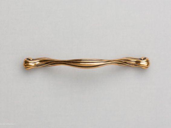 Barocca мебельная ручка-скоба 96-128 мм состаренное золото