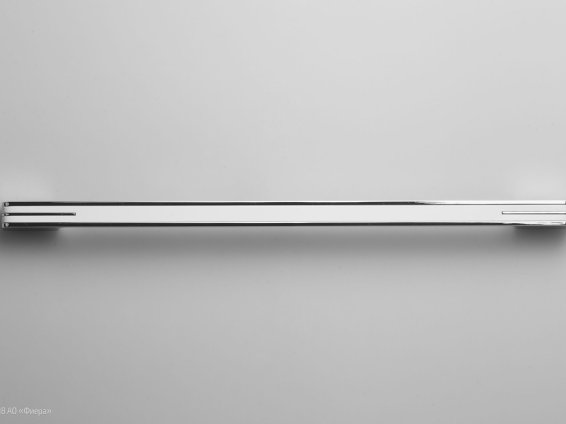 Monohrome мебельная ручка-скоба 384 мм хром полированный с белой вставкой