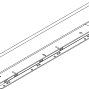 LEGRABOX царга, высота M (90,5 мм), НД=300 мм, левая, белый шелк