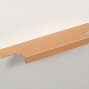 Ray торцевая мебельная ручка для фасадов 150 мм сатиновое золото