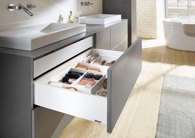 Ящик LEGRABOX pure (высота K 144, глубина 500 мм, до 70 кг), белый шелк