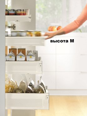 Внутренний ящик METABOX (высота М 86, глубина 350 мм) с BLUMOTION, кремовый