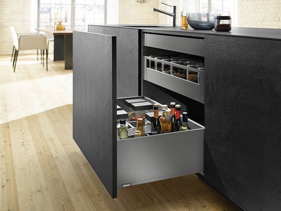 Ящик LEGRABOX pure (высота F 241, глубина 500 мм, до 70 кг), терра-черный